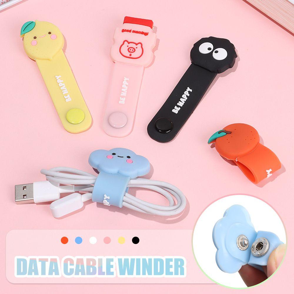 Pelindung Kabel Nanas Cute Cord Protector Earphone Winder Multifungsi