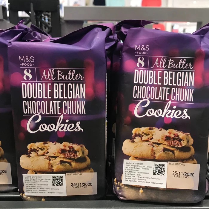 Mark Spencer All Butter Cookies Biskuit Belgian Double / Triple chocolate