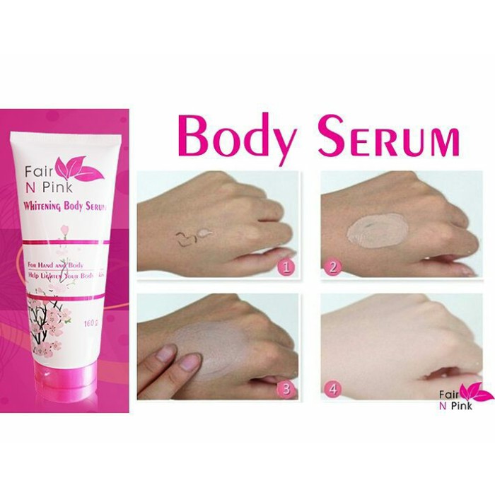 READY STOCK! - FAIR N PINK WHITENING BODY SERUM 160ML / PEMUTIH TUBUH PERAWATAN TUBUH