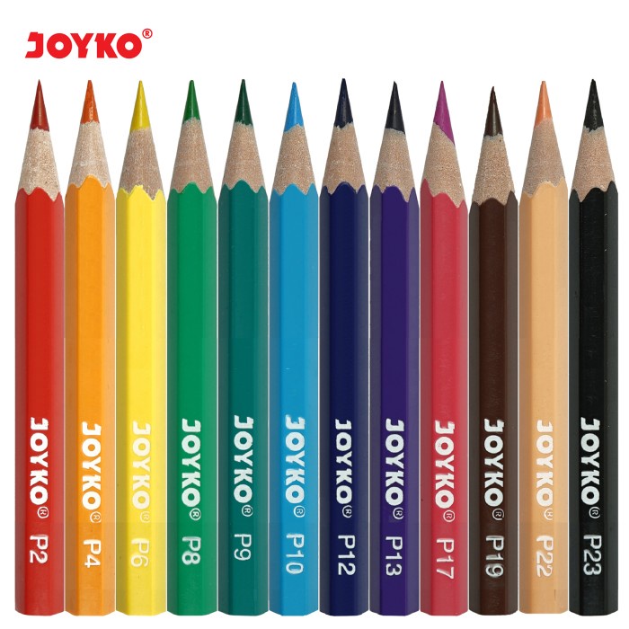 

WARNAPENSIL- COLOR PENCIL / PENSIL WARNA JOYKO CP-107 / 12 WARNA -PENSIL WARNA