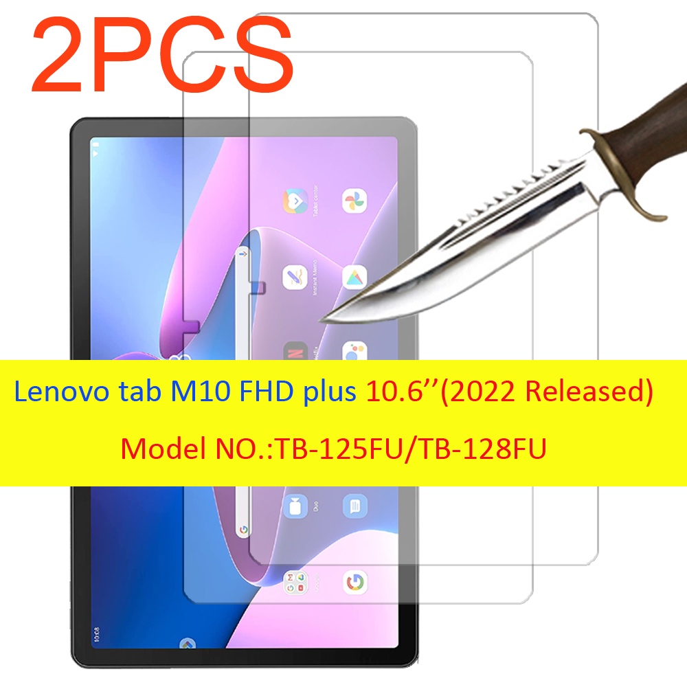 2pcs film Pelindung Layar Tempered glass Untuk tablet Lenovo Tab M10 FHD plus 3rd Gen 10.6 &quot;2022