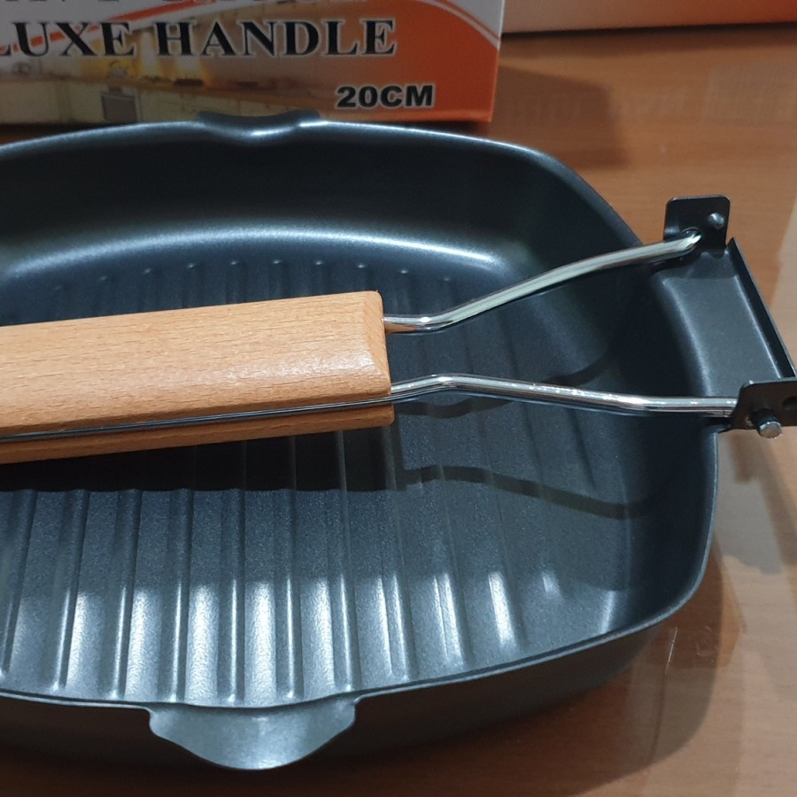 [ASS] Panci Panggang Lipat Square Grill Pan Foldable