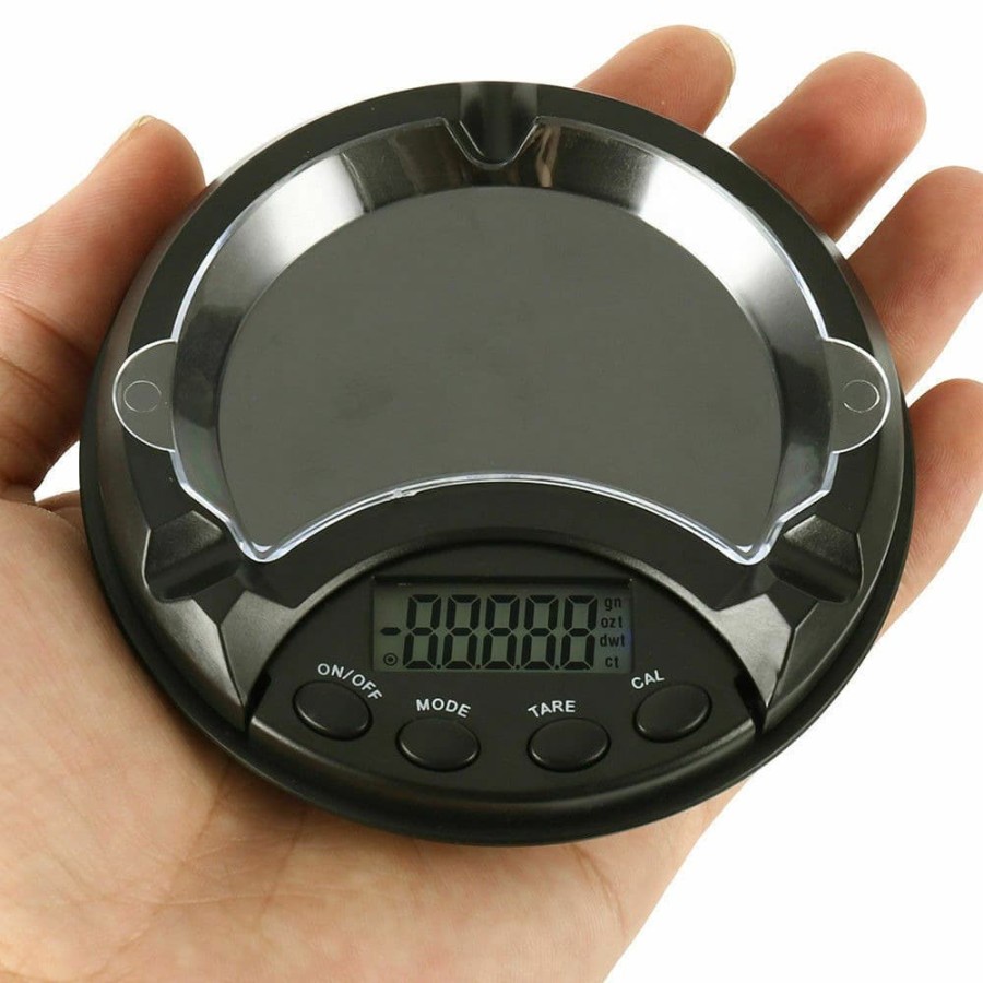 Timbangan 500g 0.1 Timbangan Saku Digital Pocket Scale Bentuk Asbak 500g/0.1