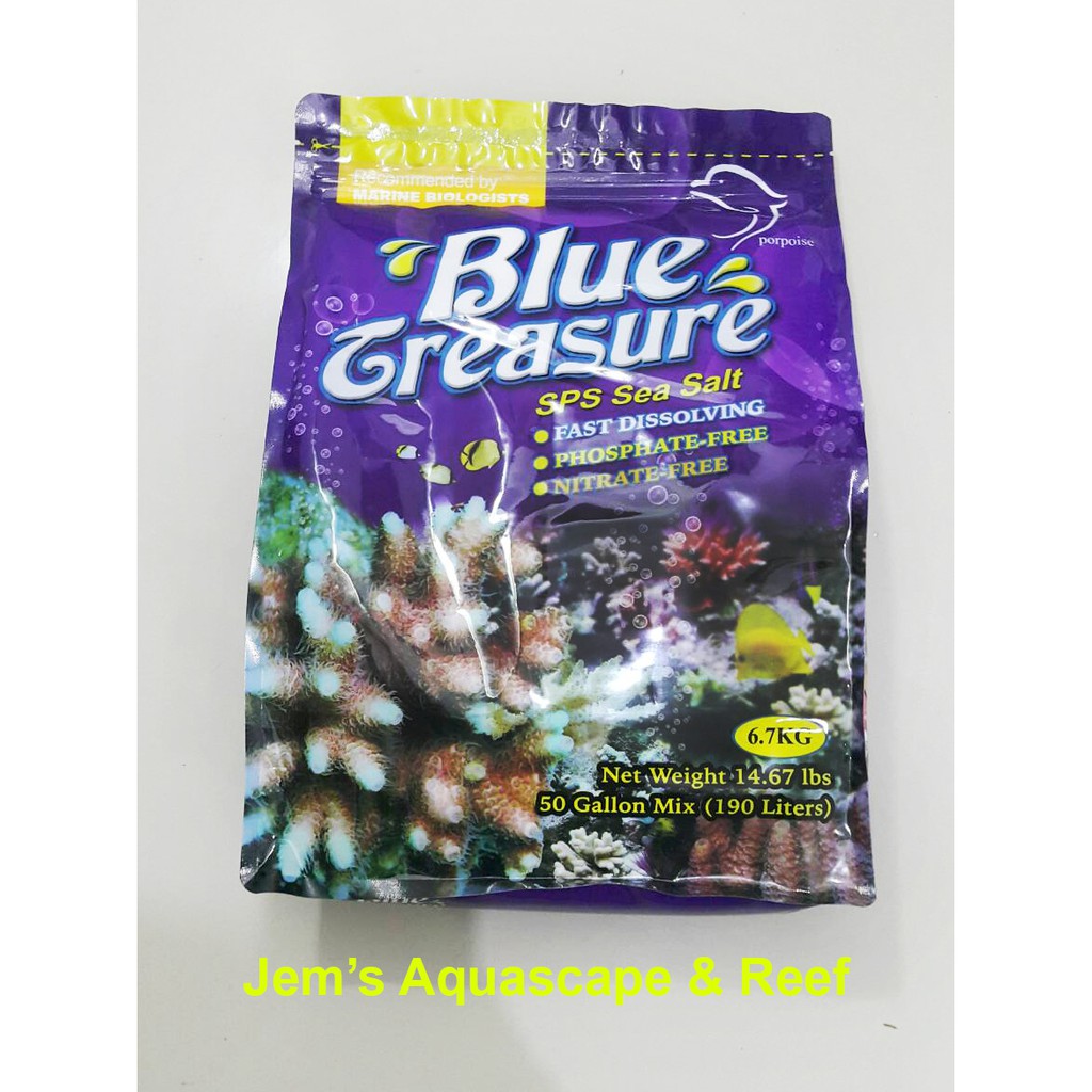 

Garam Laut Sintetis Artificial Saltwater Blue Treasure SPS Salt (1 KG)