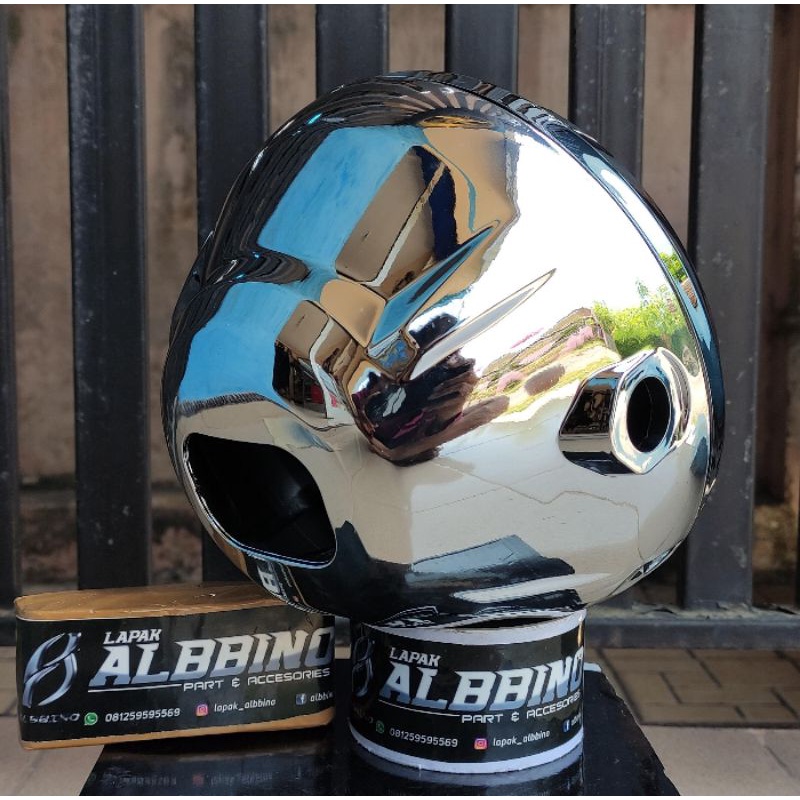 Daymaker RX king Vixion old Scorpio bulat Lampu depan vixion lama day headlamp old vixi 7 inch-Chrome