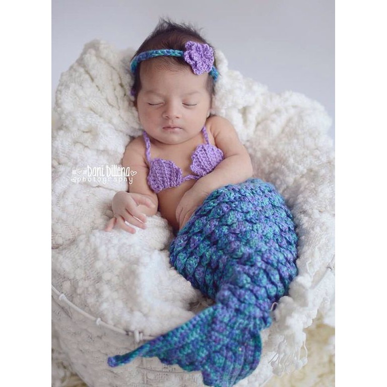 BAJU RAJUT BAYI / COSTUM / PROPERTI FOTOGRAFI / BABY PHOTOSHOOT MERMAID 7