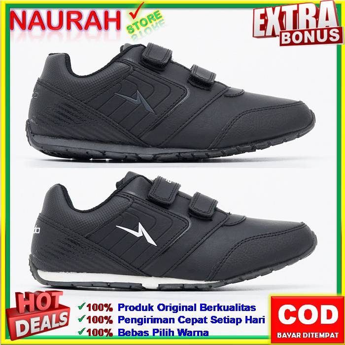 SEPATU ANDO PRODIVA &amp; SONNY VELCRO ORIGINAL Sneakers Anak Kets Sekolah PAUD TK  SD