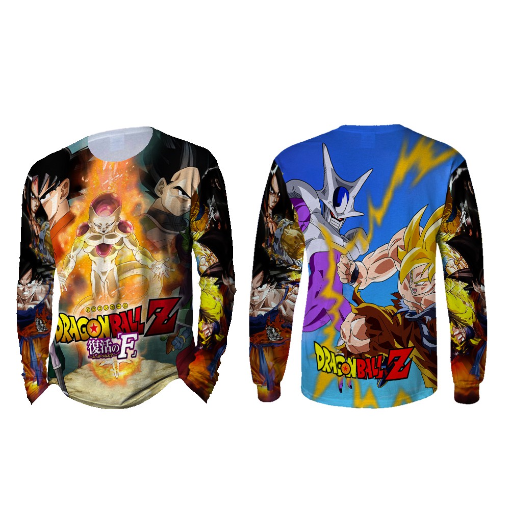 [Riashop] Kaos DRAGON BALL Z Pria | Kaos Dragon Ball Z Lengan Panjang - FS