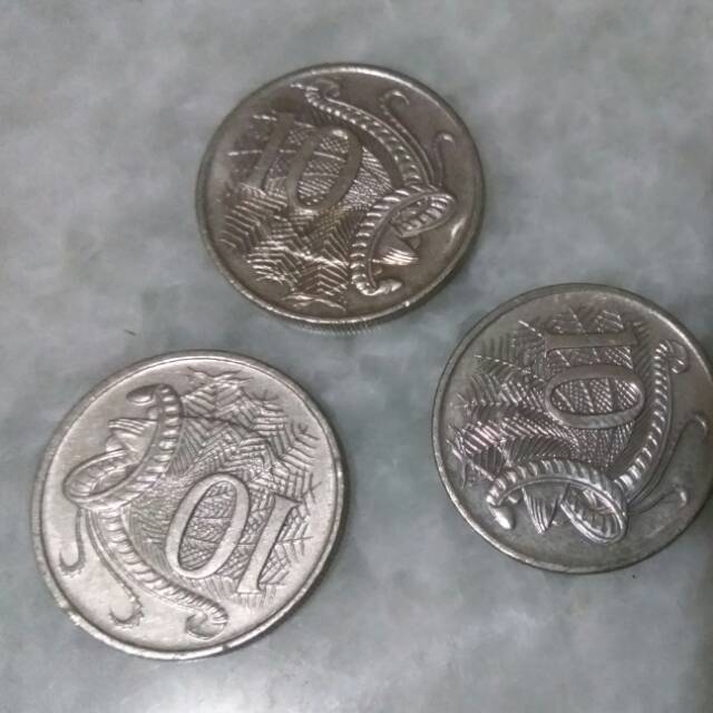 10 Cent, uang Australia, uang koin