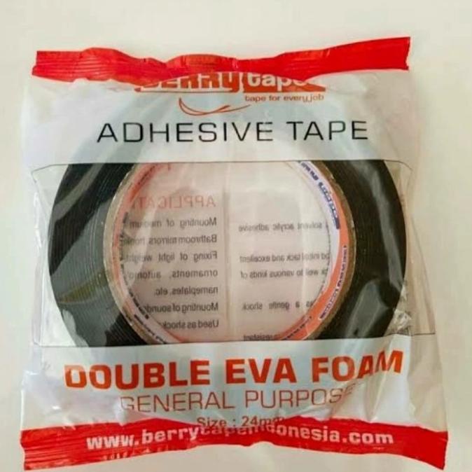 

DOUBLE TAPE BERRY ISOLASI BOLAK BALIK FOAM 1" HIJAU BERRY .
