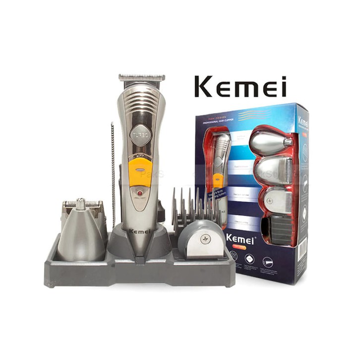 KEMEI KM-580A Rechargeable 7 in 1 Profesioanal Men's Grooming Kit