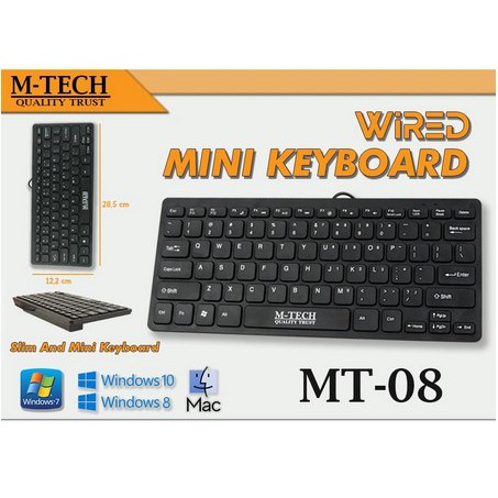 ITSTORE M-Tech MT-08 Keyboard Wired USB Mini Multi MTech MT 08 FN