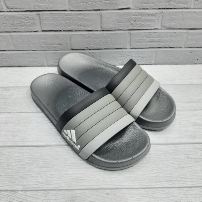 Sandal Adidas Adilette Slide On Grey Import Unisex