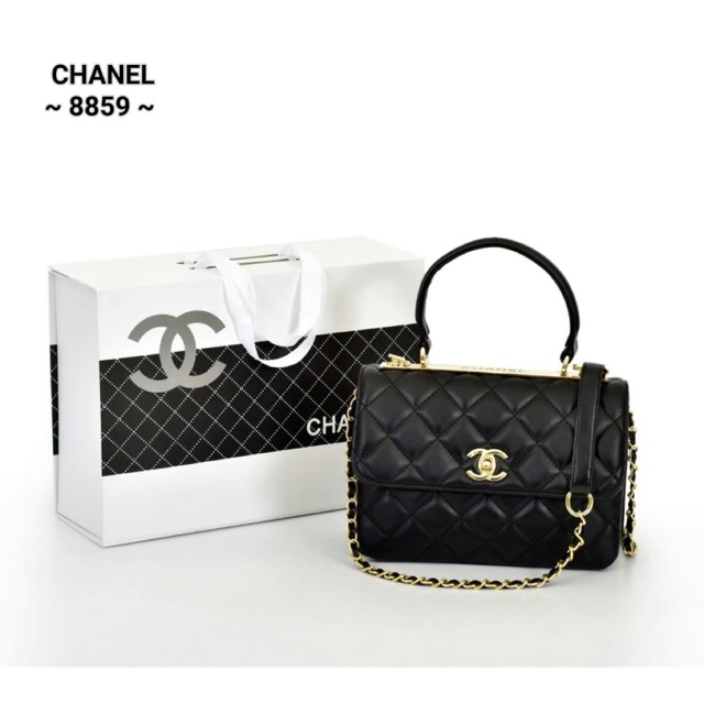 CHANEL flap Bag Top Handle