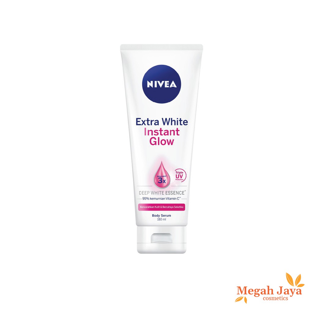 NIVEA EXTRA WHITE INSTANT GLOW BODY SERUM 180 Ml @MJ