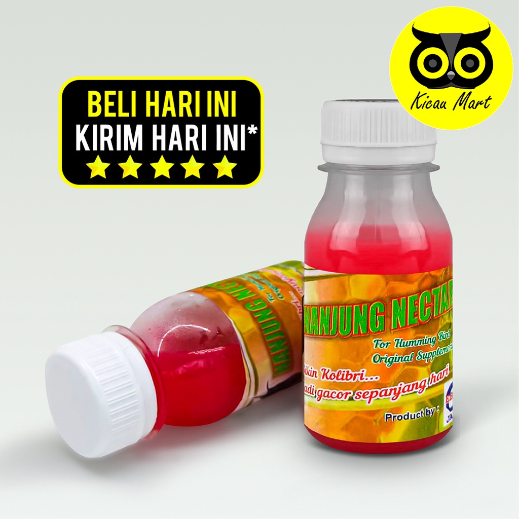 PAKAN MAKANAN MINUMAN BURUNG PLECI KOLIBRI KONIN NANJUNG NECTAR NEKTAR EBOD JAYA FOR HUMMING NANJUEJ