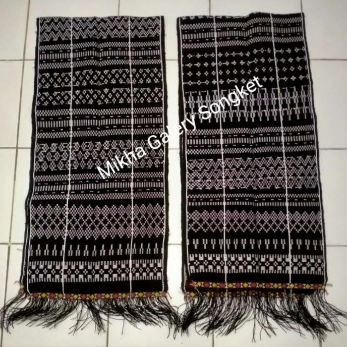 Promo Hande Hande Ulos Sadum Hitam Polos Tenun Tangan