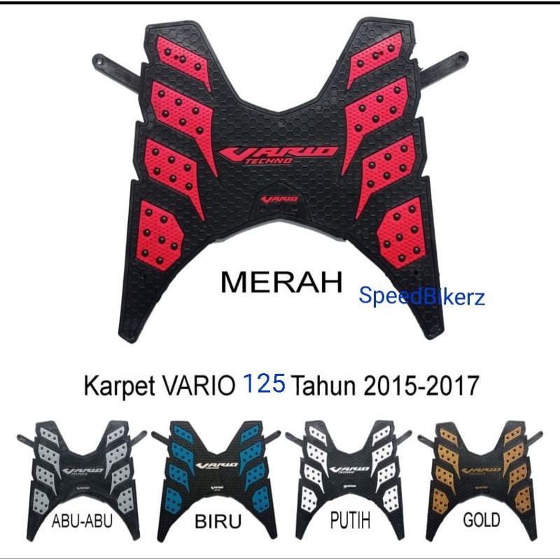 Karpet Karet Monster Vario techno 125 Vario 125 Universal 2012-2017 KARPET ALAS INJAKAN MOTOR TATAKAN KESET MOTOR