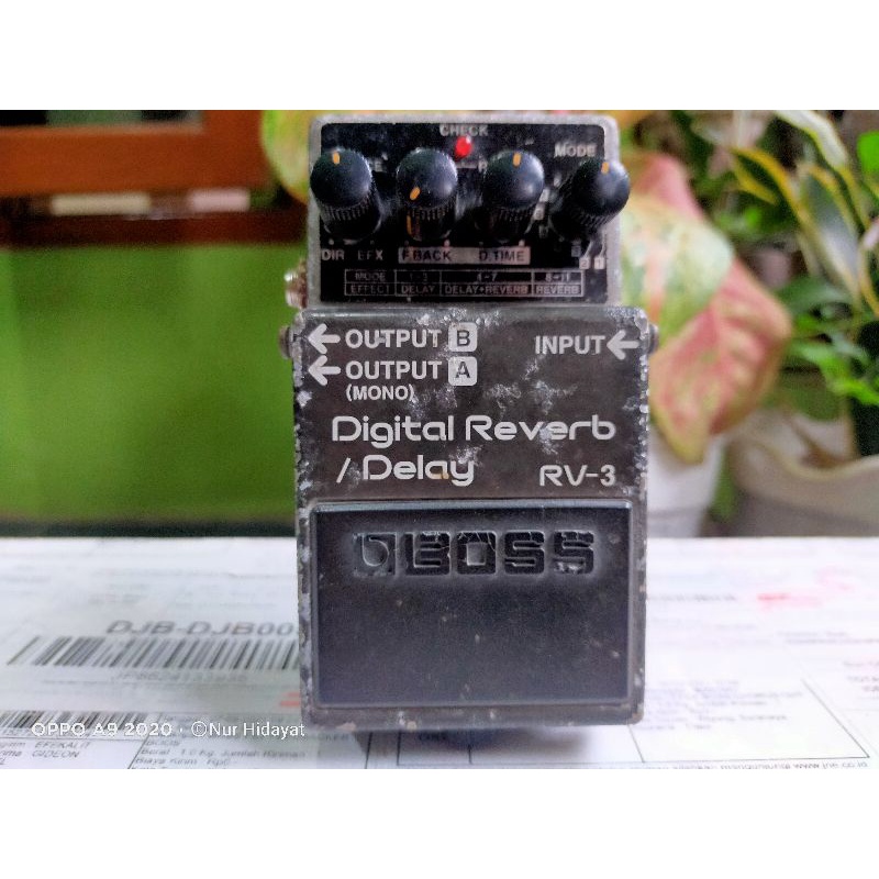 boss rv3 efek delay reverb rv3