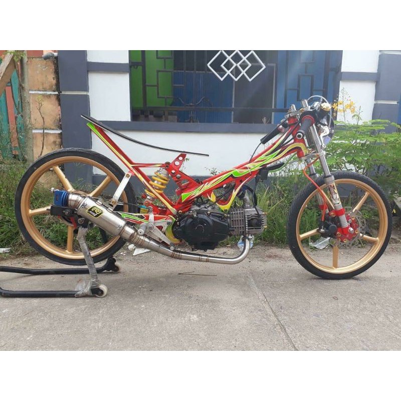 Knalpot Rob1 Original Jupiter Z Db17 130cc  Stainless Original Racing Jogja