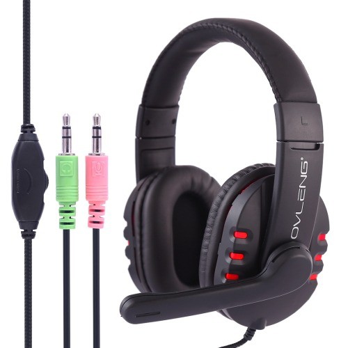 GRATIS SPLITTER AUDIO l HEADSET MURAH OVLENG X6 Stereo Gaming Headset