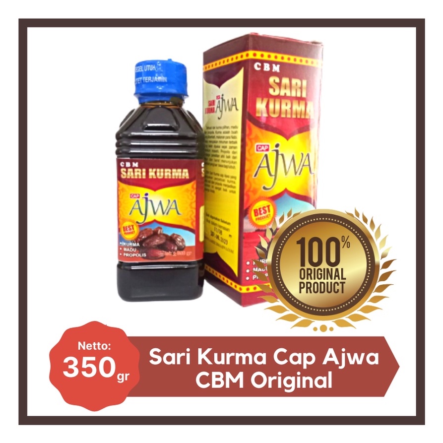 

[ORIGINAL] CBM Sari Kurma Ajwa 350 GR