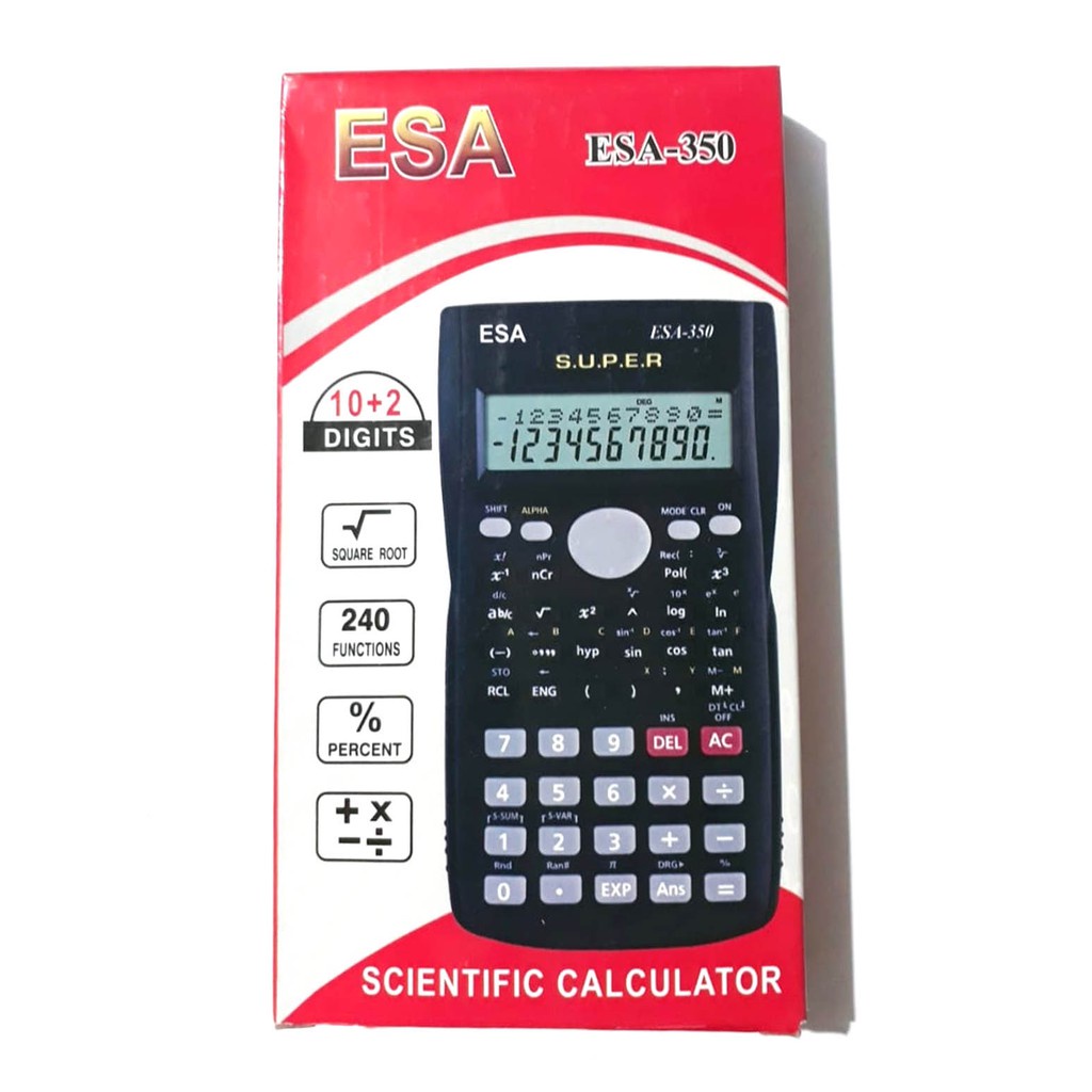 Kalkulator Sekolah 350ms / Scientifik / Fisika / Kimia / Matematika / 350 Esa Warna