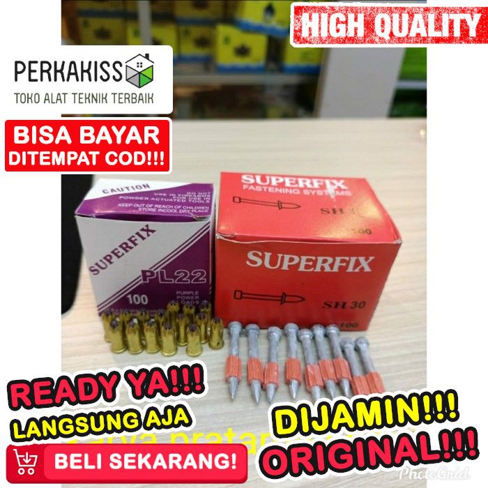 Paku Ramset Superfix Sh30 Dan Mesiu Pl22 K598