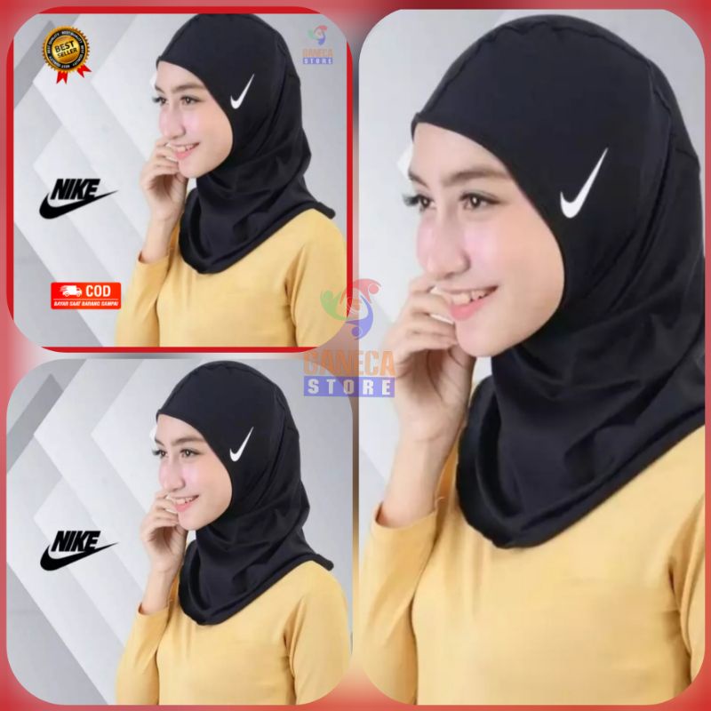 Hijab Sport Berlogo Nike/kerudung Sport jilbab olahraga