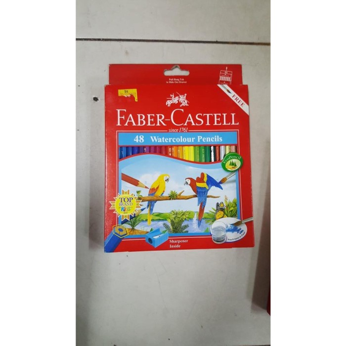 

WARNAPENSIL- PENSIL WARNA FABER CASTELL 48 WARNA ( WATER COLOR ) -PENSIL WARNA