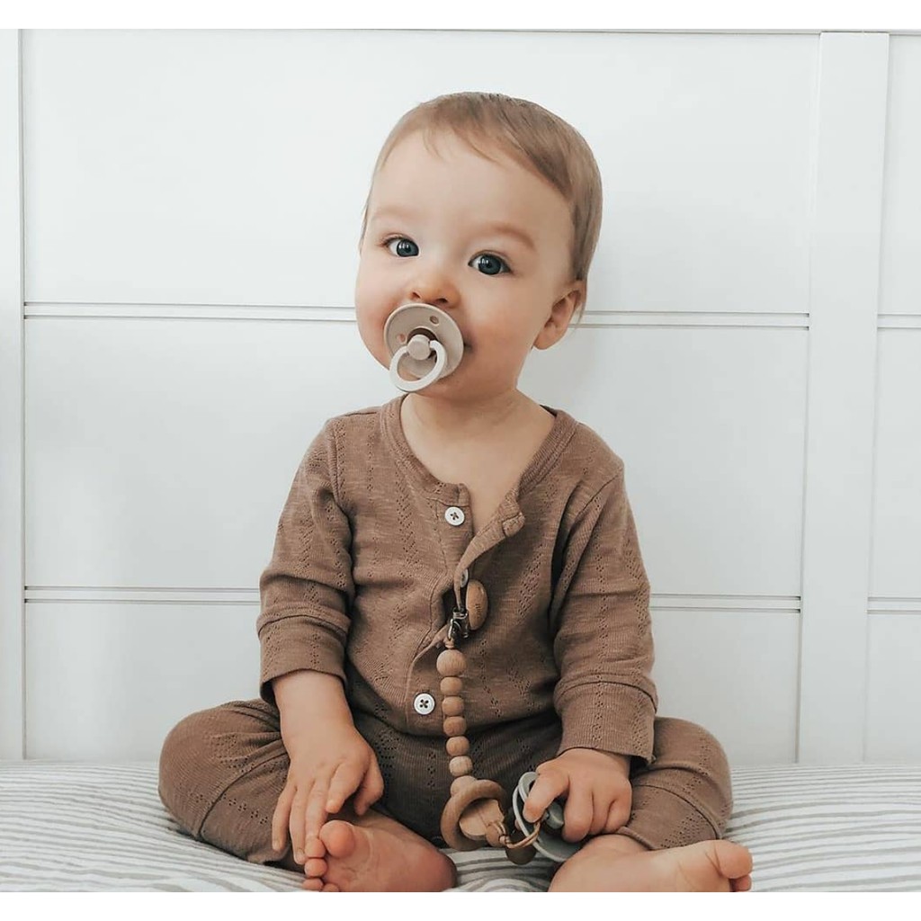 BIBS Pacifier - Size 0-6 6-18 Months Empeng Dot Paci Bayi Baby Newborn Boho Neutral Solid Matte