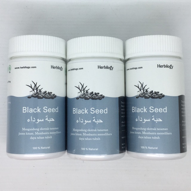 Herbilogy Black Seed (Jintan Hitam/Habbatussauda) Capsule -60 Capsule