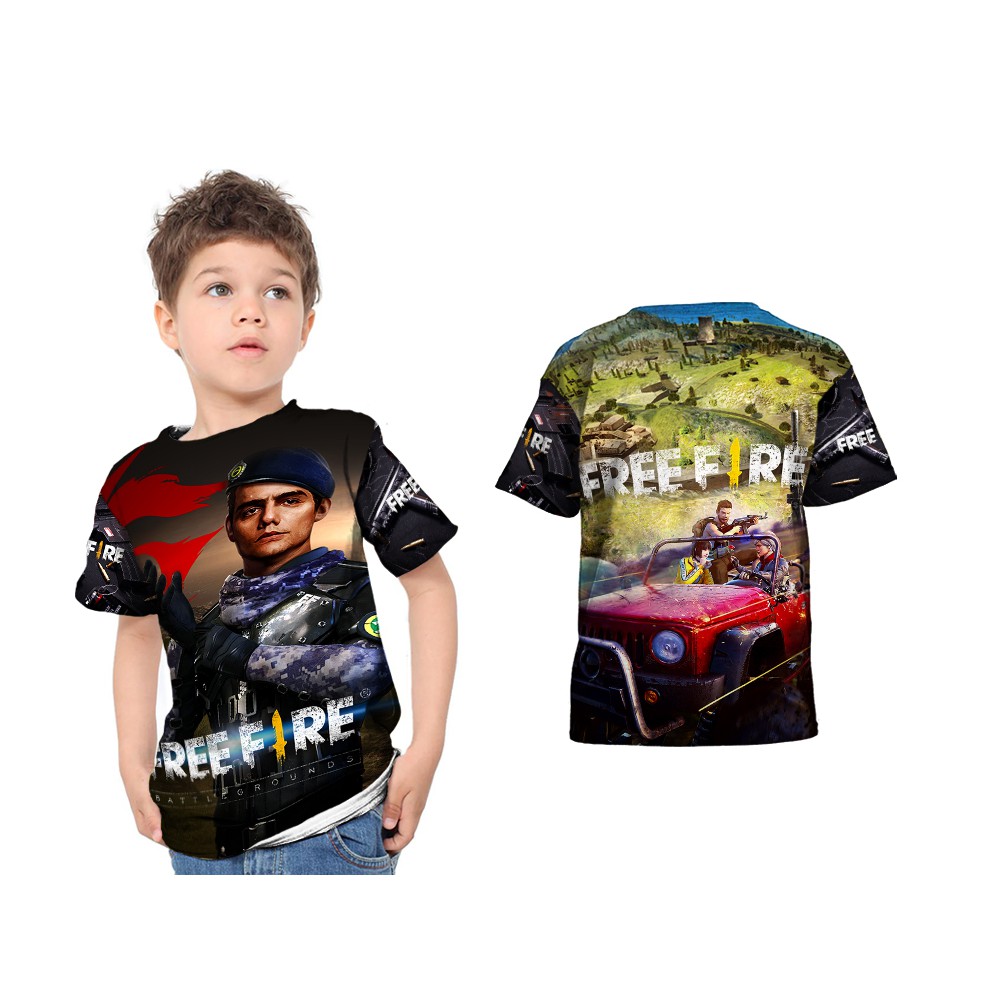 Tshirt Kaos Baju Anak FREEFIRE 15 Sublime Custom