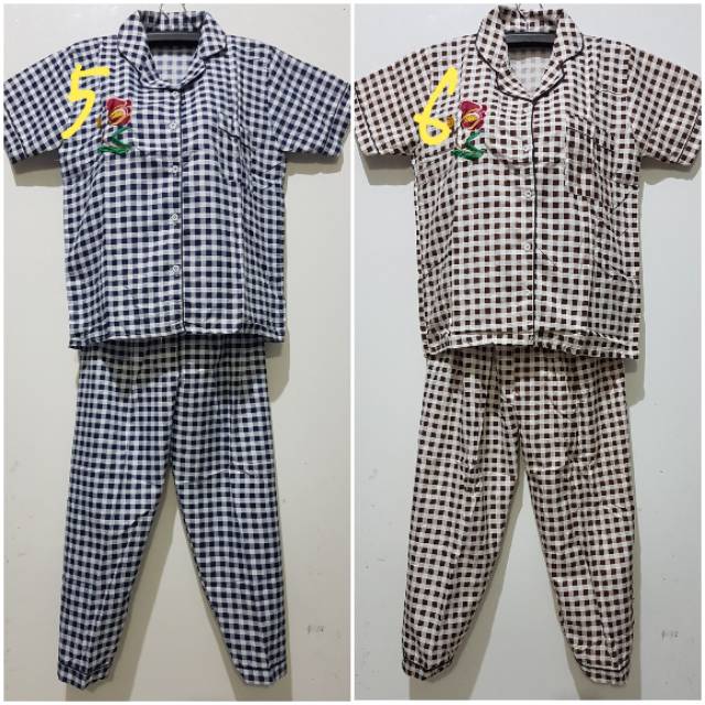 YULI - STELAN PIYAMA CP FULL KANCING LD 100 CM