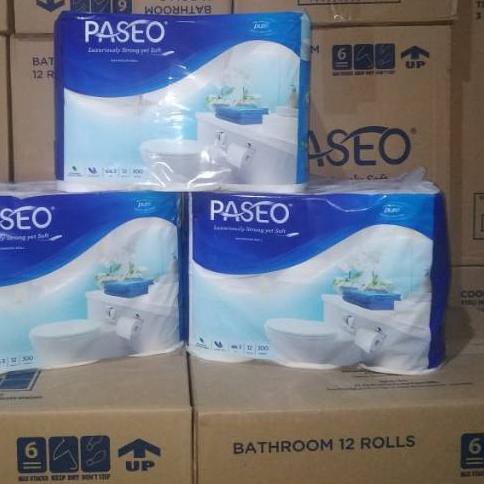 ▲ Tissue toilet Paseo 12 rolls 3 ply/ tissue bathroom paseo/tissue toilet paseo non embossed 12 roll