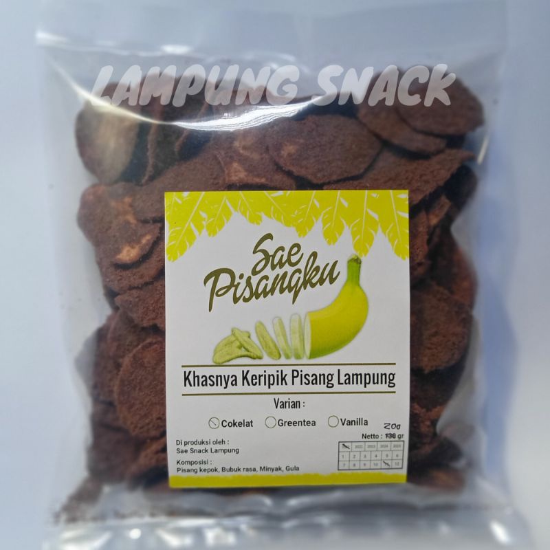 

pisang coklat khas Lampung kemasan 200gr jajanan kekinian