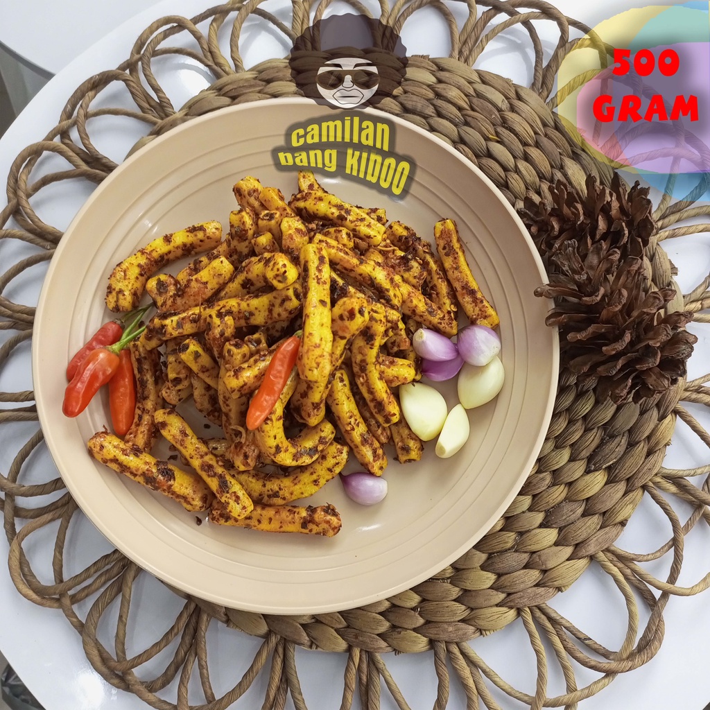 

CAMILAN PEDAS - SEBLAK KERING POTATO PEDAS DAUN JERUK 500 GRAM