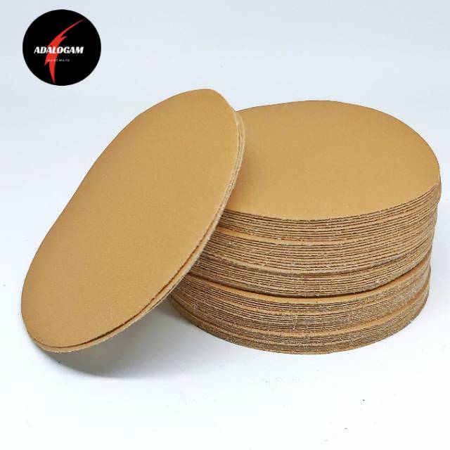 Amplas Bulat Velcro Gold 5 Inch Grit 1000 - Amplas Tempel