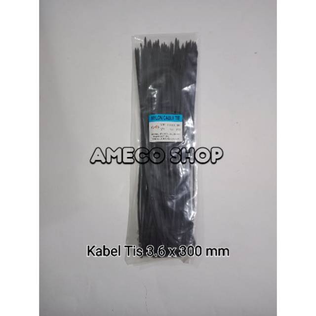 Kabel Tis / Cable Ties 3.6 x 300 Hitam