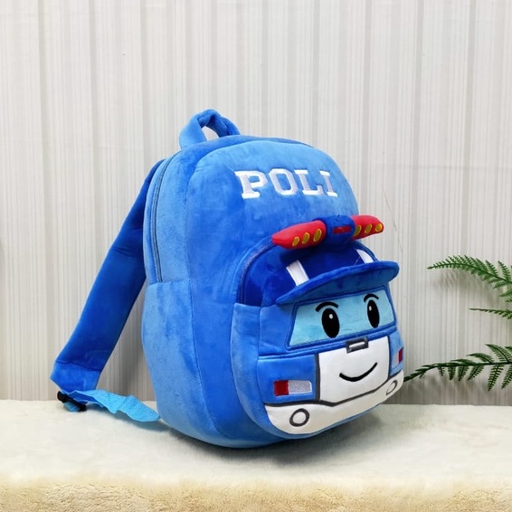 Tas Ransel Sekolah Anak SD 2Rest Robocars Poli Amber L/Tas Karakter/Kado Tas Anak