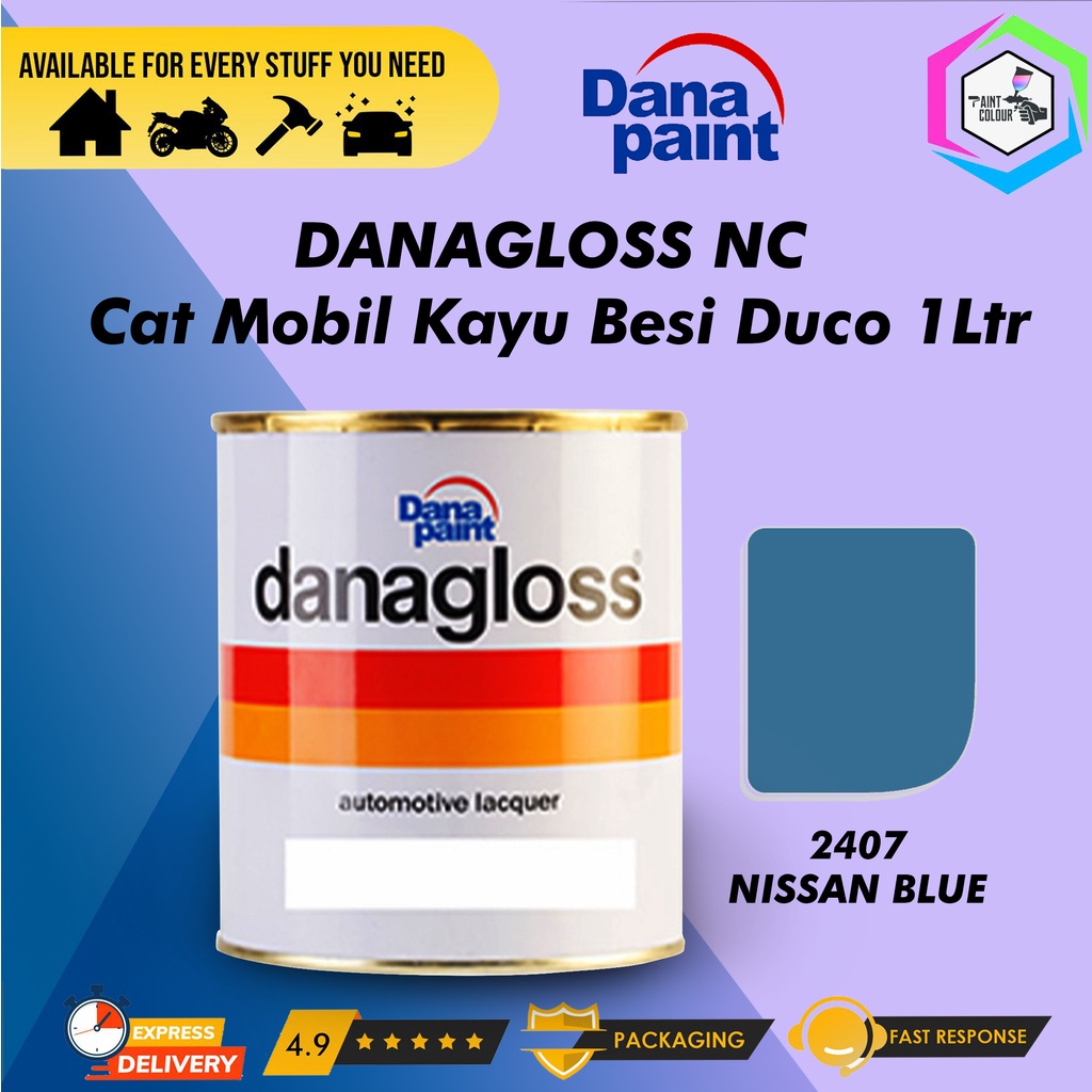 DANAGLOSS NC 2407 NISSAN BLUE - Cat Mobil Kayu Besi Duco