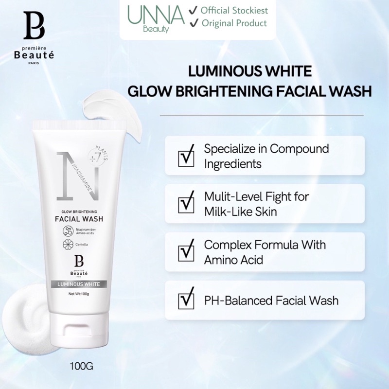 Premiere Beaute Luminous White Glow Brightening Facial Wash