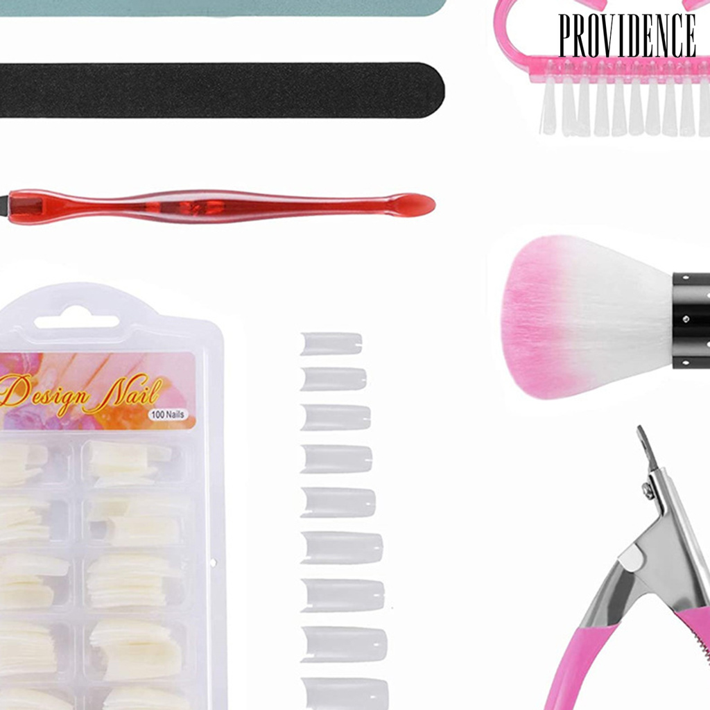 Providence 100pcs / Set Alat Pembentuk Kuku Palsu Bahan Abs Untuk Manicure / Nail Art