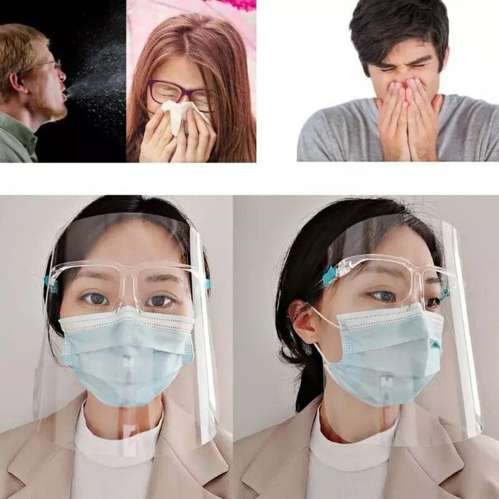 Face Shield Full Face Kacamata Anti Fog | Pelindung Wajah Anti Embun