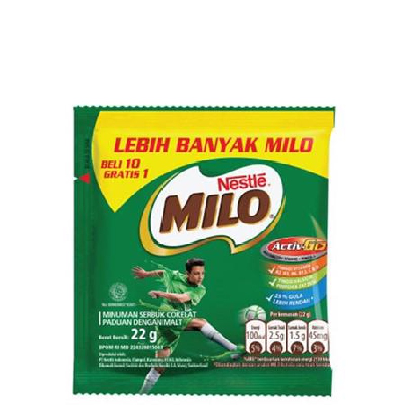 

Nestle Milo Activ Go Susu Bubuk Sachet 10 x 22 gr