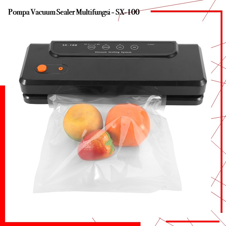 Pompa Vacuum Sealer Serbaguna Vacuum Sealer Fresh Multifungsi SX-100