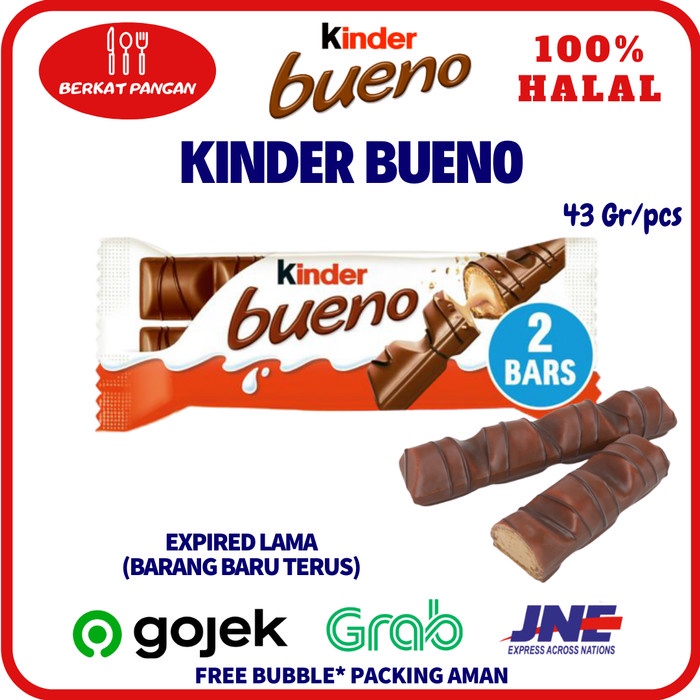 Jual Kinder Bueno Milk Hazelnut 43gr Indonesia|Shopee Indonesia