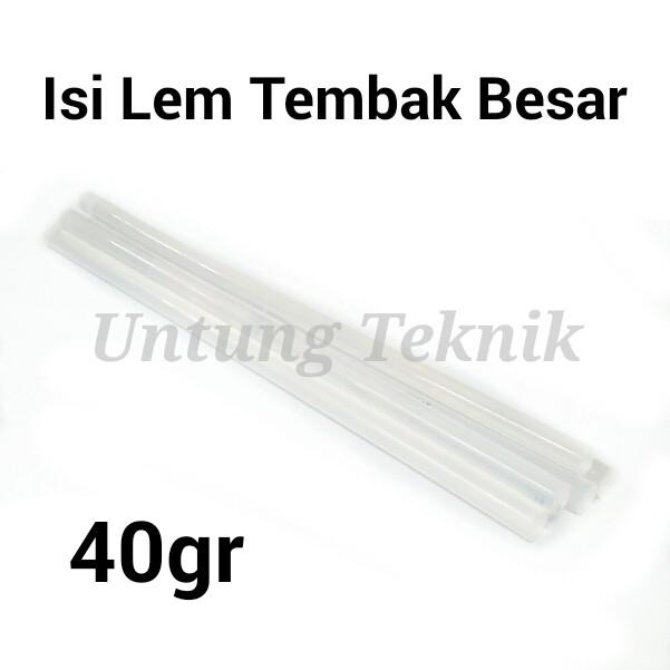 

Isi Hot glue gun Lem tembak besar 11.3mm x 30cm Clear