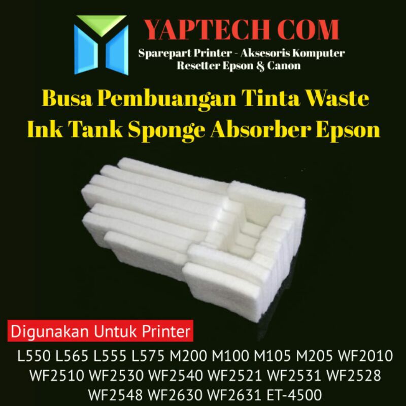 Waste Ink Absorber Pad Waste Ink Tank Pad Sponge for EPSON L565 L555 M200 L575 M100