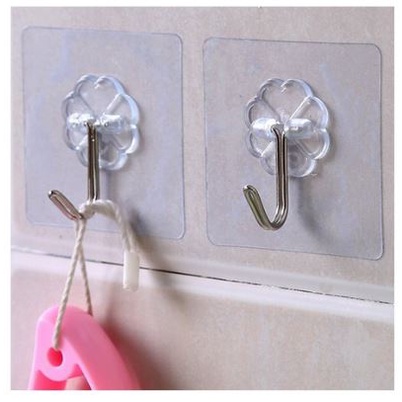 3pcs Gantungan Dinding Tempel Hook Aksesori Kamar Mandi Dapur Pintu Kamar Cantolan Baju Kait Hanger Serbaguna Sticker Gantung